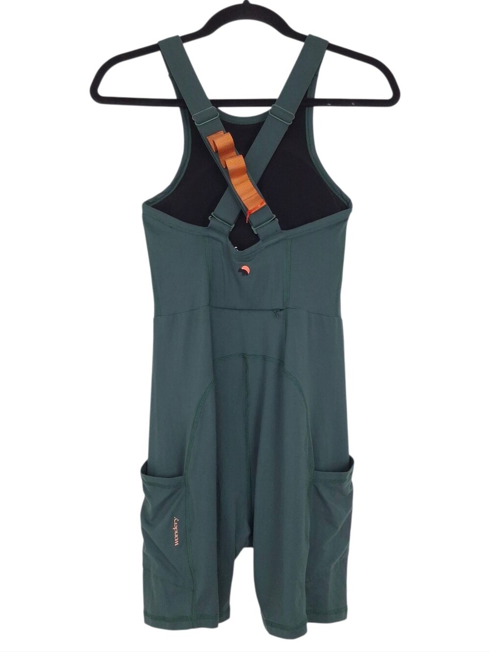 Wondery Outdoors Mojave Trail Romper Forest hiking active stretch pockets green